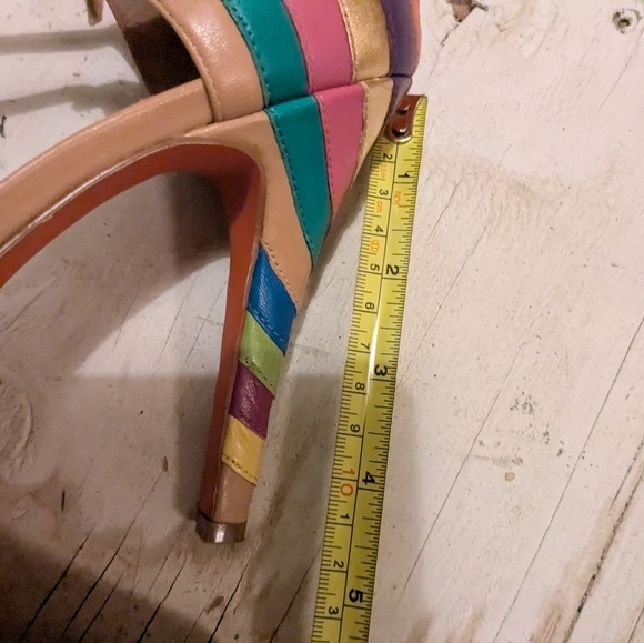 Nine West size 10 open toe heels - Picture 7 of 8